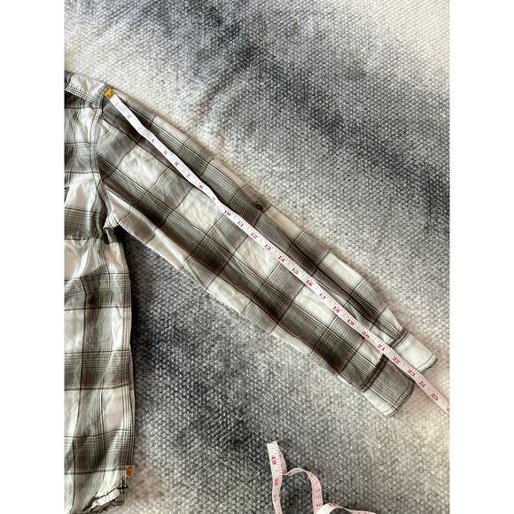 Carhartt Women's Button Down Huron Plaid Roll Long Sleeve Shirt Size Large - Picture 8 of 8